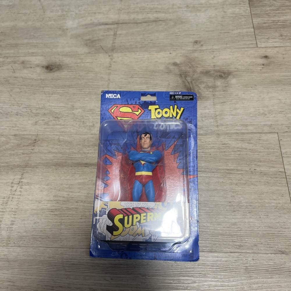 Neca Toony Comics DC : Superman New Mint In Hand Rare‎ Damaged Box